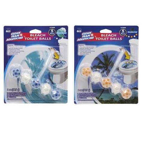 2 pk bleach toilet balls discs clip bowl flush cleaner stain remover