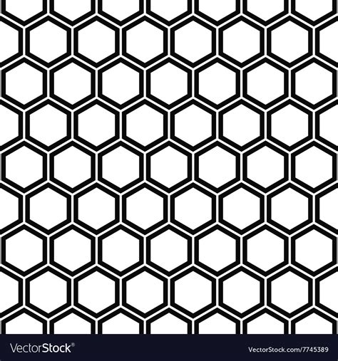 Black And White Hexagon Images Vector Seamless Black And White Floral