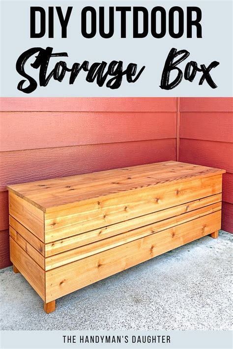 This Diy Outdoor Storage Box Is Perfect For Your Front Porch Or Patio