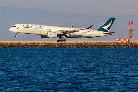 Cathay pacific's first of 48 airbus a350 aircraft arrived at hong kong international airport on 29 may 2016 from the airbus delivery centre in toulouse, france. Cathay Pacific's A350 Inaugural Flight to SFO - Gate to ...