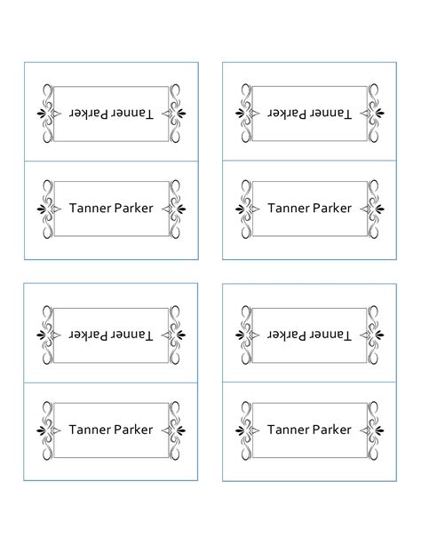 50 Printable Place Card Templates Free Templatelab