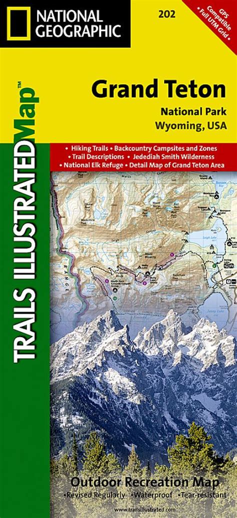 Grand Teton National Park Map 202 By National Geographic Maps