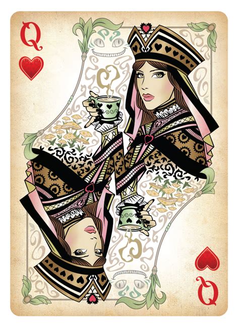 The Queen Of Hearts Playing Card By Sketch2draw On Deviantart Hearts