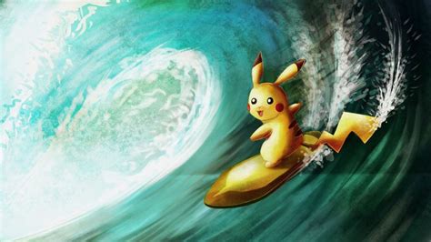 Pikachu Used Surf By Lazyamphy On Deviantart Pikachu Surfing Art
