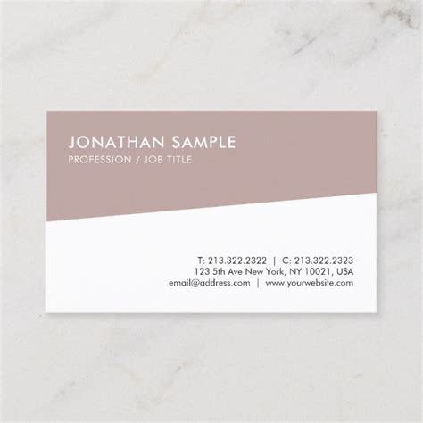 Professional Elegant Sleek Design Modern Template Business Card
