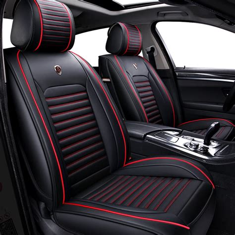 Pu Leather Car Seat Cover For Front Seats 1 Piece Auto Seat