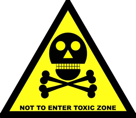 Do Not Enter Toxic Zone Sign Clip Art 111004 Free Svg