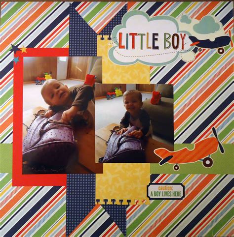 Layout Little Boy Baby Boy Scrapbook Scrapbook Boys Friend Scrapbook