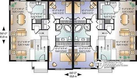 Unique 3 Bedroom Duplex House Plans - New Home Plans Design