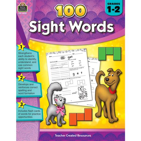 A Brighter Child 100 Sight Words Grades 1 2 Teacher Created Resources