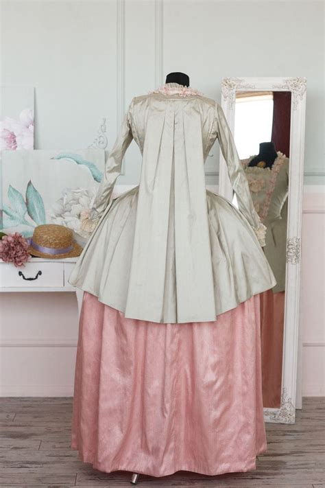 Marie Antoinette Dress Silk Rococo Dress 18th Century Gown Etsy