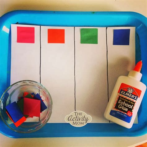 The Activity Mom Toddler Color Sorting Craft The Activity Mom