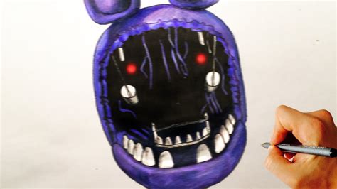 How To Draw Withered Toy Bonnie From Five Nights At F