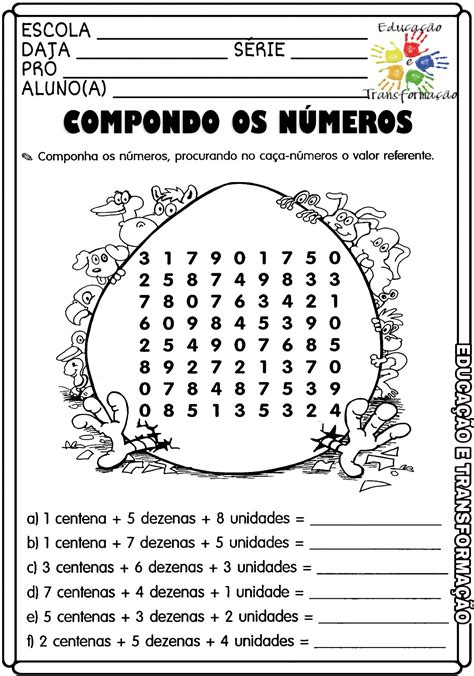 Decomposição De Numeros 3 Ano