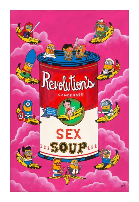 Sex Revolution Soup On Canvas By Juan Manuel Size 24 L X 36 W X 2 H Nifao