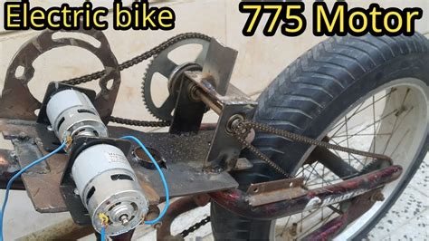 Homemade Electric Bike Using 775 Motor Youtube