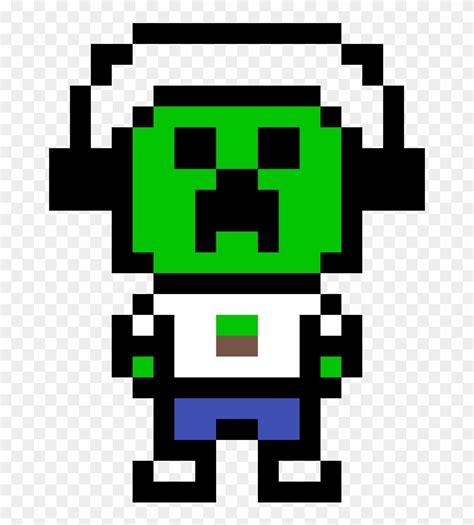 Creeper Head Pixel Art