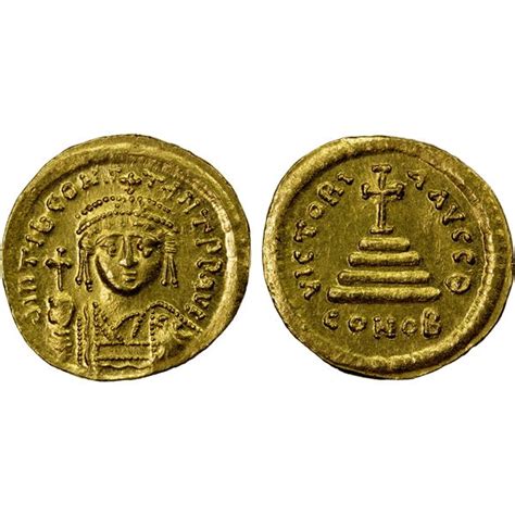 Byzantine Empire Tiberius Ii Constantine 578 582 Av Solidus 447g