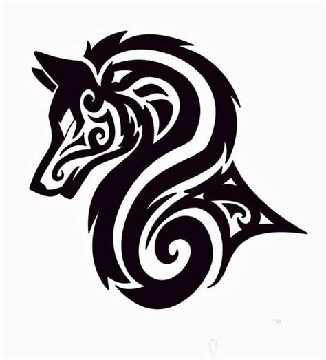 Majestic Tribal Wolf Svg File Digital Download Only Etsy In 2020