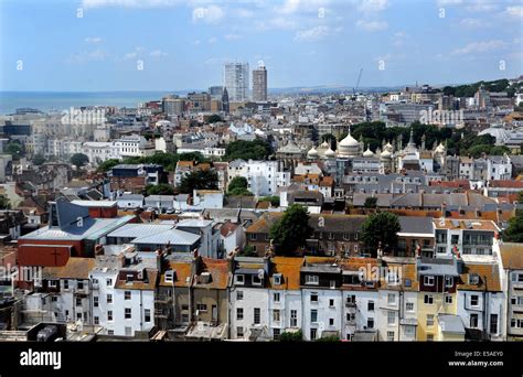 View Across The City Skyline Of Brighton With The Royal Pavilion