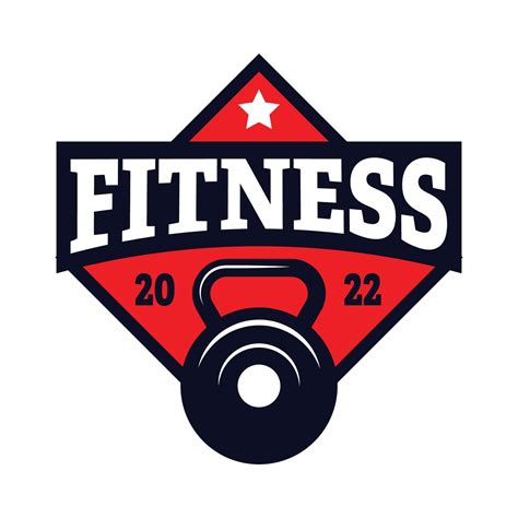 Fitness Vector Graphic Design With Emblem Style Suitable For Sports