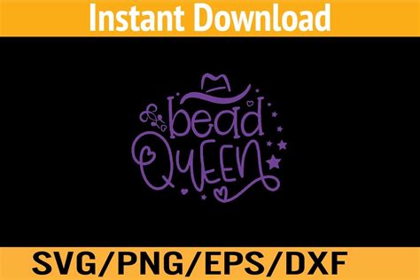 Bead Queen Svg Png Eps Dxf Graphic By Khadarfhb · Creative Fabrica