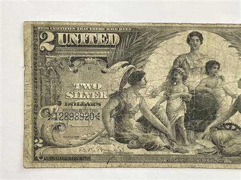Sold Price 1896d Two Dollar Bill Educational Note Invalid Date Est