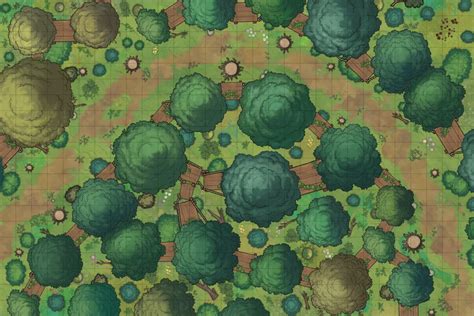 Forest Goblin Ambush Map Battlemaps Fantasy Town Tabletop Rpg Maps My