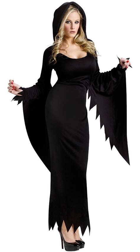 Black Scary Women Ghost Costume Dark Spirit Witch Costumes For Halloween Xz Zombiescostume
