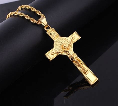 4.1 out of 5 stars. Fashion 18K Gold Plated Long Chain Necklace Large INRI ...