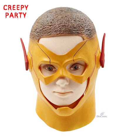The Flash Masks Dc Movie Cosplay Party Mask Superhero Realistic Full