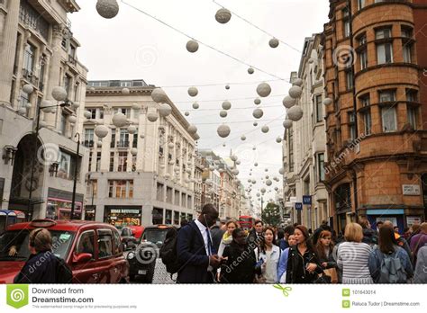 Famous Oxford Street In London England Editorial Stock Image Image