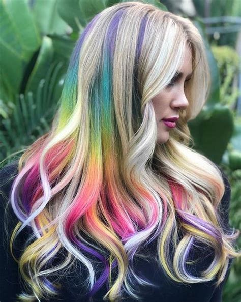 32 amazing crazy hair color ideas rainbow hair color crazy hair long hair styles
