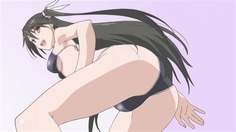 Suzutsuki Kanade Mayo Chiki Screencap Third Party Edit 1girl Ass Bikini Bow Breasts