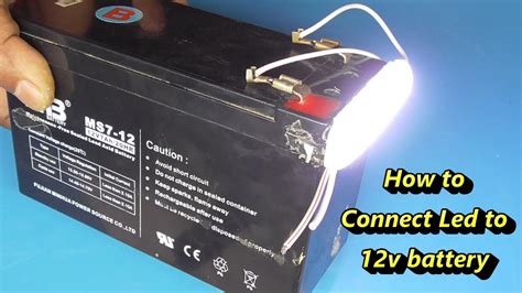 How To Connect Led To 12v Battery Emergency Light 12v Power Supply