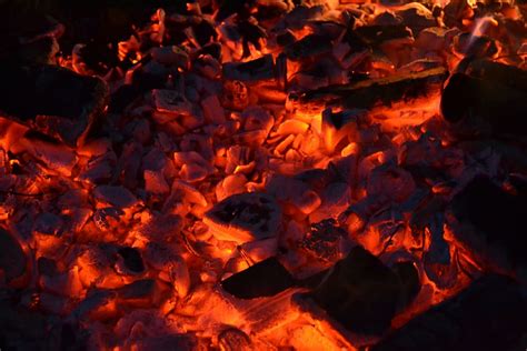 Hd Wallpaper Fire Embers Background Burn Hot Campfire Glowing