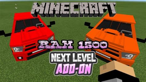 Minecraft Pocket Edition Add On Car Ram 1500 Mcpe Youtube