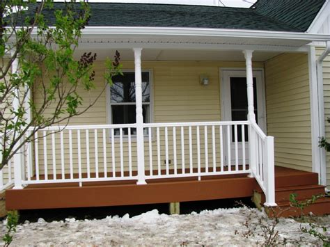 Try this and see how your house will look like (your but a stairway with more than 88inches of height should have handrails on both sides of the stairs. Top How To Choose Porch Railing Ideastedxumkc Decoration ...
