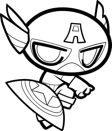 Cat colouring pages activity village. Chibi Captain America Coloring Page | coloring pages ...