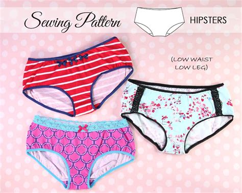 Underwear Pattern Womenlow Waist Panties Pattern Underpants Etsy