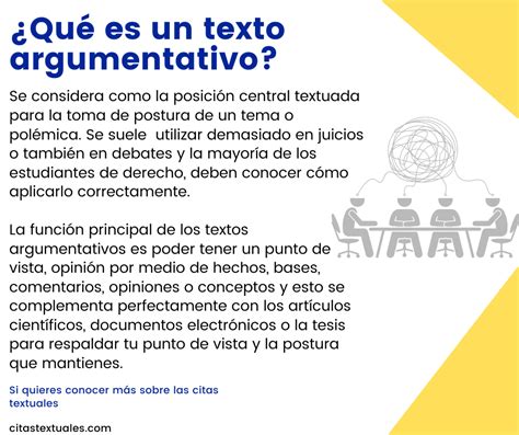 Texto Argumentativo Qué Es Uso Con La Cita Textual