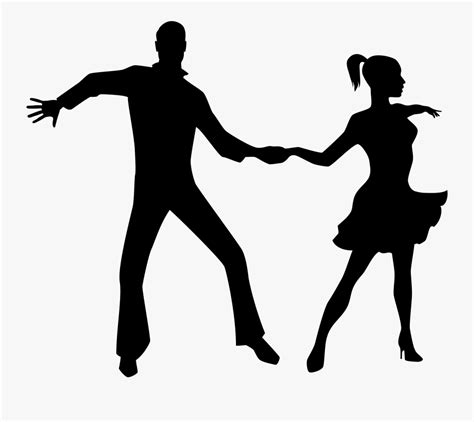 Dancing Couple Silhouette Png Transparent Clip Art Free Transparent
