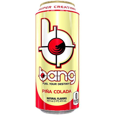 Buy Bang Energy Drink With CoQ10 Creatine Pina Colada 12 Drinks 16 Fl