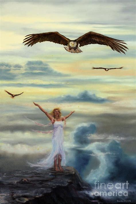 Figurative Painting On Eagles Wings By Jeanette Sthamann In 2022