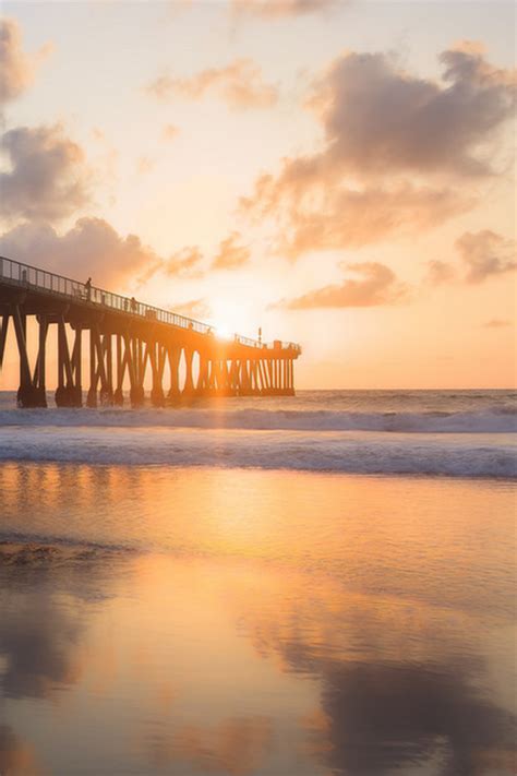 Hermosa Beach Pier Sunset Los Angeles Southbay By Bobby Gibbons On
