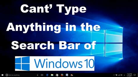I Cannot Type In Search Box Windows 10 Window Box