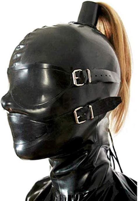 Latex Mask Rubber Full Enclosure Hood Unisex For Party