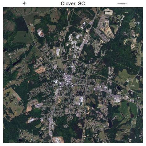 Aerial Photography Map Of Clover Sc South Carolina