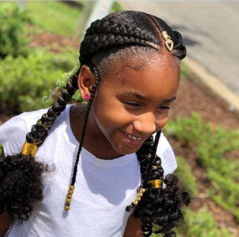 A cool style like this has the braids on the inside the hairstyle. Hairstyles for black kids, Box braids | Box Braids Hairstyles Kids | African Americans, Black ...
