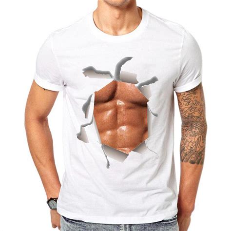 Buy Lettbao Big Boobs Sexy Stomach Six Pack Abs Model T Shirt Funny High Quality At Affordable